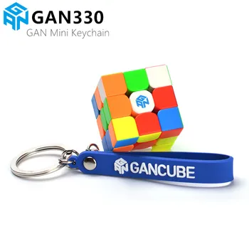 GAN330 Breloc Cub 3x3x3 GAN 330 Cub Magic Stickerless Viteza de Puzzle Cuburi breloc Mini Cube