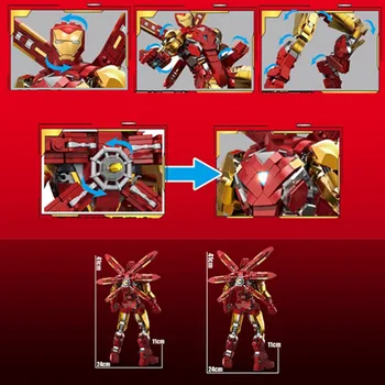 IRONMAN MK85 Disney Minuni Legende Avengers Figura Jucărie Film Iron Man Model de Bloc Cărămizi de Aniversare pentru Copii Set Cadou