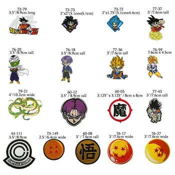 Japonia animatie Dragon Ball cusatura Wukong turtle zână în jos jacheta blugi cu patch-uri DIY insigna pânză drăguț inserați codul copii festivalul cadou