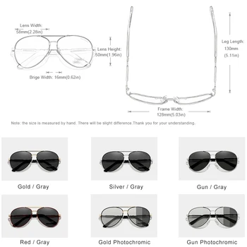 KINGSEVEN NOUA Moda pentru Bărbați Aluminiu ochelari de Soare Polarizati Pescuit de Conducere ochelari de Soare Brand de Oameni UV400 Photochromism Lentile de sex Masculin 3
