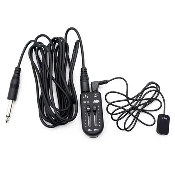 KQ-2 Piezo Contact Pickup Traductor cu Controler de Volum Tuner Cablu Audio Autocolant pentru Chitară, Vioară, Instrumente cu Coarde 3