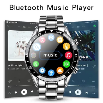 LIGE Noi Ceasuri Inteligente Bărbați Ecran Tactil Complet de Fitness Sport Ceas rezistent la apa de apelare Bluetooth Pentru ios Android smartwatch Barbati+Cutie