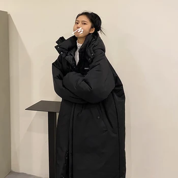Mid-lungime bumbac căptușit sacou 2022 noua haina de iarna pentru femei coreeană stil sport bumbac căptușit jacheta Parker