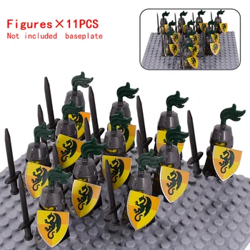 Militare medievale Seturi de Infanterie Cifre Blocuri Soldat Spartan Warrior Knights Roman Arme Accesorii Jucării pentru copii