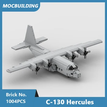 MOC Blocurile C-130 Hercules Mini Scara 1/72 Aeronave de Transport de Model DIY Asamblate Cărămizi Jucarii pentru Copii Cadouri 1004PCS