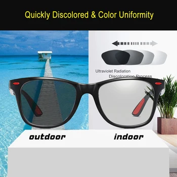 Moda Polarizat ochelari de Soare pentru Barbati Brand de Lux Ochelari Fotocromice de Polarizare de Conducere Ochelari Protectie UV Ochelari de sex Masculin Gafa 5