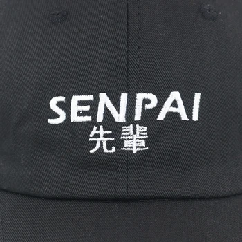 Moda stil japonez șapcă de baseball scrisoare broderie SENPAI tata pălărie din bumbac moale ajustabil snapback pălării hip hop capace
