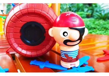 Noi Pirat Amuzant Butoi Jucării Norocos Joc Sărituri Piratii Găleată Sabia Înjunghie Pop-Up Complicat Jucărie Glume De Familie Pentru Copil Copil Cadou