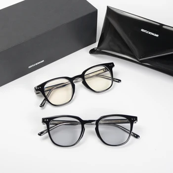 Noua Moda coreea GM Brand BLÂND Acetat de Rame Optice baza de Prescriptie medicala ochelari de Lectură a Femeilor de Bărbați, miopie monstru rame de ochelari