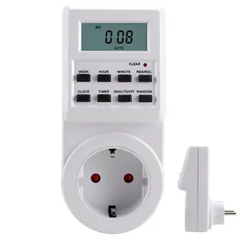 Noul Digital Timer Electronic 12/24 Ore Programabil Calendarul Socket UE Plug Priza Aparat de Bucătărie de Control în Timp