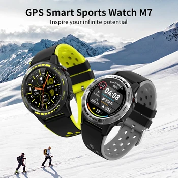Oamenii GPS Inteligent Ceas Sport rezistent la apa IP67 rata de inima de monitorizare a presiunii arteriale Compas Touch 1.3