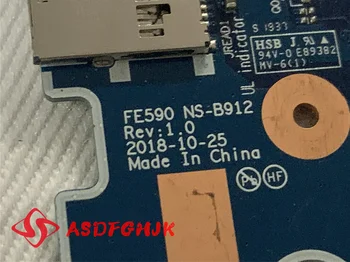 Original Pentru LENOVO Thinkpad E590 FE590 interfata USB placa Audio placa NS-B912 test bun transport gratuit