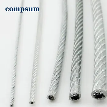 Oțel, PVC Acoperit Sârmă Flexibilă Frânghie moale Cablu Transparent din Oțel Inoxidabil Sârmă cu Diametrul de 0.8 mm, 1mm, 1.5 mm, 2mm 3mm