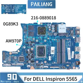 Pentru DELL Inspiron 5565 AM970P Laptop Placa de baza 0G89K3 LA-D803P 216-0889018 DDR4 Notebook Placa de baza