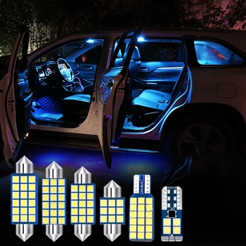 Pentru Hyundai Santa Fe 2 CM 2007-2011 2012 Masina Becuri cu LED-uri de Interior Hartă Dom veioze de Înmatriculare Portbagaj Lumini Accesorii