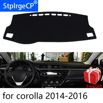 Pentru Toyota corolla 2016-2018 Styling Auto de Bord Mat Dashmat tabloul de Bord Autocolant Capac parasolar Bord Acoperă Covor 1