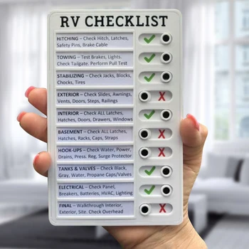 Portabil Memo RV lista de Verificare Îngrijirea bătrânilor Lista de control Detașabil Reutilizabile Treburile Mele Reutilizabile lista de Verificare Nota de Bord pentru Călătorie Acasă