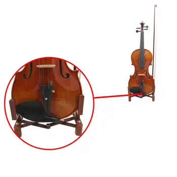 Portabil Vioara Sta Ori-capabil Instrument Muzical Stand cu Suport pentru Vioară, Ukulele, Chitara, Instrumente cu Coarde Parte 4