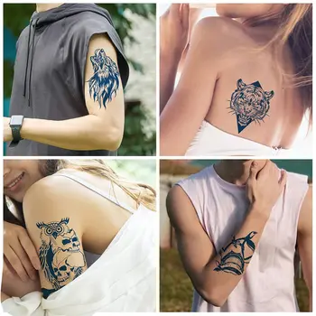 Premium Semi-Permanent Tatuaje pentru Femei, Bărbați Realist și de Lungă Durată De 1-2 Săptămâni,Vulturul Tatuaje Temporare Autocolante