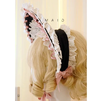 Printesa japoneza Dulce Moale Fata de Lolita articole pentru acoperirea capului Palatul Dantelă Banda de Păr /Clip de păr Kawaii Fata de Gothic Lolita Kc Bnt Loli Cosplay