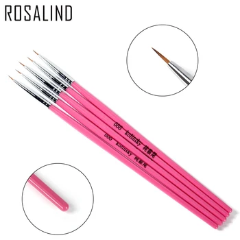 Rosalind 5PCS/sET de Perie de Unghii Acrilice, Unghii Vopsea de Desen Pix Liner Brush Pentru Instrumente de Manichiura Pentru Unghii de Frumusete