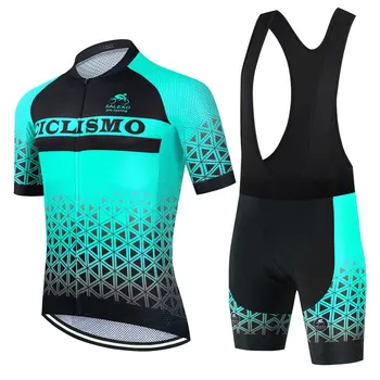 Salexo 2023 Haine de Ciclism de Vară Bărbați Ciclism Jersey Set Triatlon Bicicleta MTB Salopete Pantaloni Costum cu Maneci Scurte Ciclism de Îmbrăcăminte