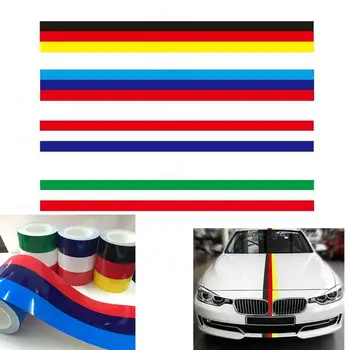 Tricolor Linii Personalizate Vinil DIY Decal caroserie Usi Laterale Autocolante Dungi de Curse de Styling Pentru BMW Germania Italia Franța