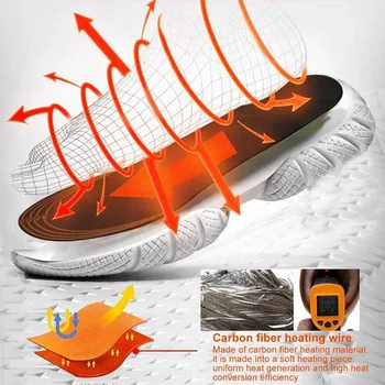 USB Încălzit Tălpi de Pantofi Picior Electrice de Încălzire Pad Picioarele Calde Ciorap Pad Mat de Iarnă Sport în aer liber, Încălzire Branț Tălpi interioare Încălzite 1