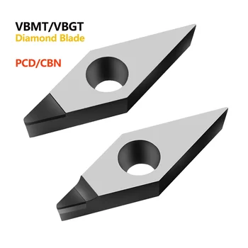 VBMT160404 VNMA160408 strung CNC PCD CBN diamant introduce VBMT VCMT VBGT VNMA Duritate Mare Lama de Tăiere, pentru Mașini-unelte CNC