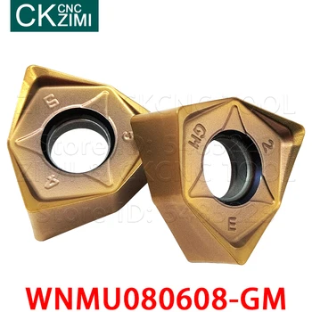 WNMU080608-GM WNMU 080608 GM Insertii Carbură de Repede hrana freze Scule de strung parte CNC Metal strung scule pentru tăiere grele